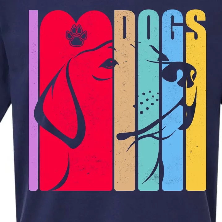 Retro I Love Dogs Sueded Cloud Jersey T-Shirt