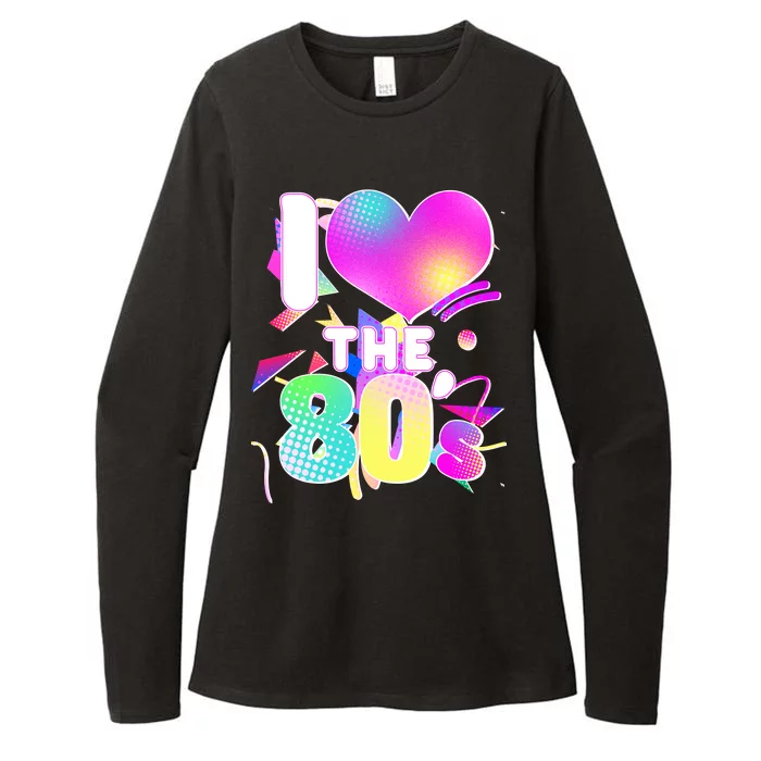 Retro I Love The 80's Womens CVC Long Sleeve Shirt