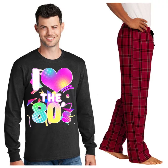 Retro I Love The 80's Long Sleeve Pajama Set