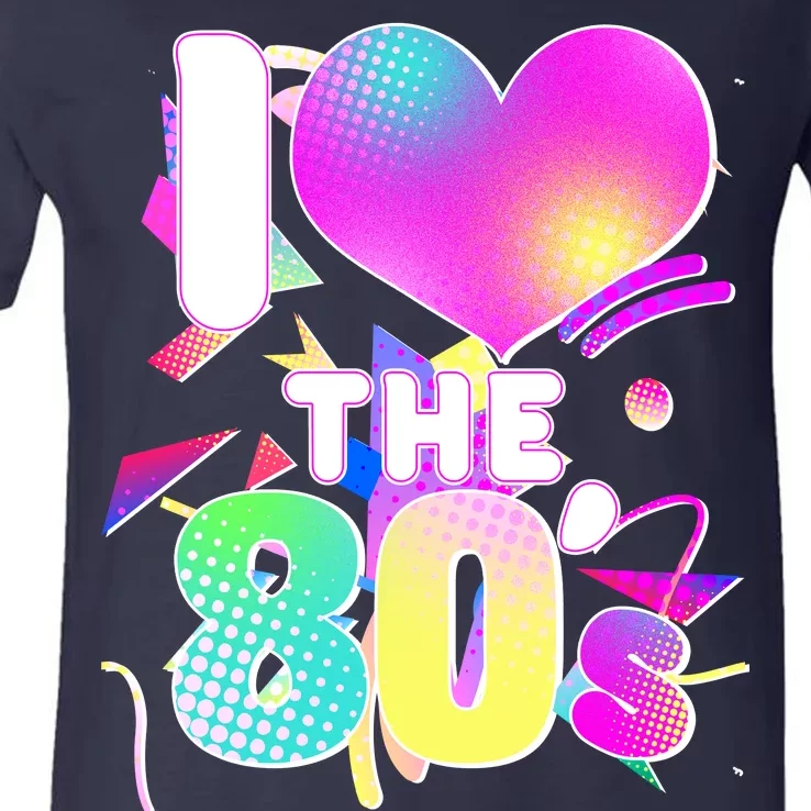 Retro I Love The 80's V-Neck T-Shirt