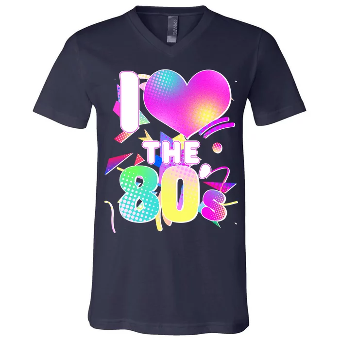 Retro I Love The 80's V-Neck T-Shirt