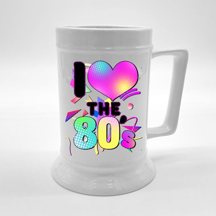 Retro I Love The 80's Front & Back Beer Stein