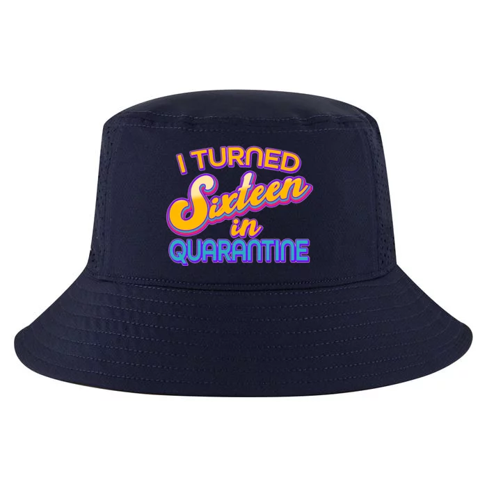 Retro I Turned Sixteen In Quarantine Cool Comfort Performance Bucket Hat