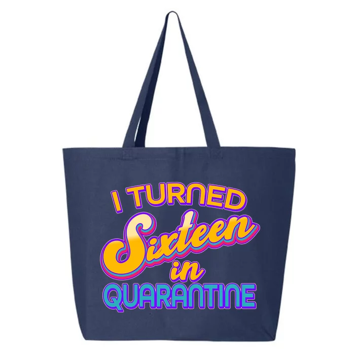 Retro I Turned Sixteen In Quarantine 25L Jumbo Tote