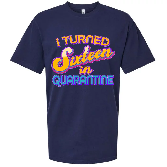 Retro I Turned Sixteen In Quarantine Sueded Cloud Jersey T-Shirt