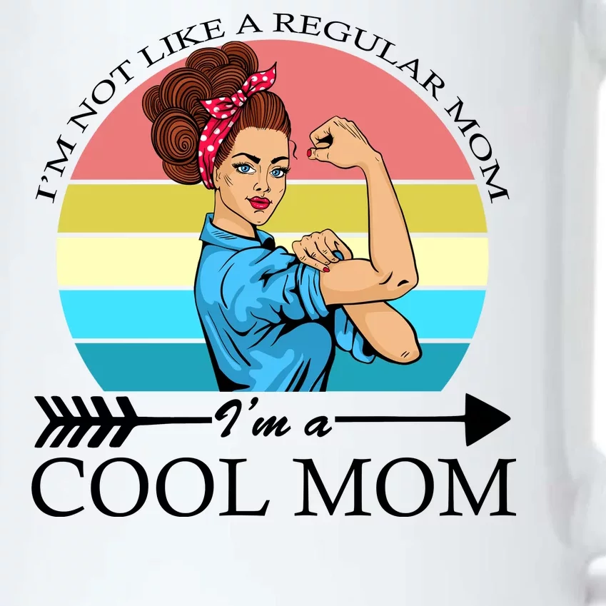 Retro I'm Not A Regular Mom I'm A Cool Mom Black Color Changing Mug