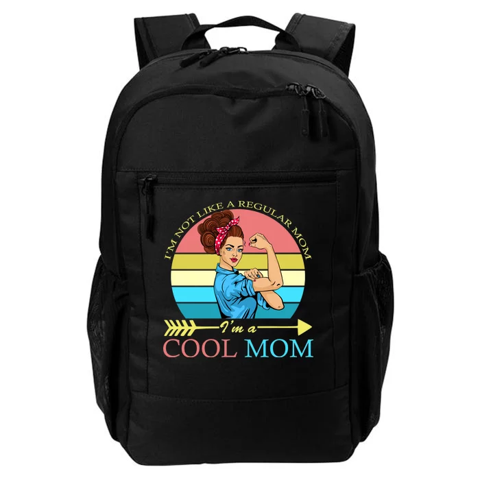 Retro I'm Not A Regular Mom I'm A Cool Mom Daily Commute Backpack