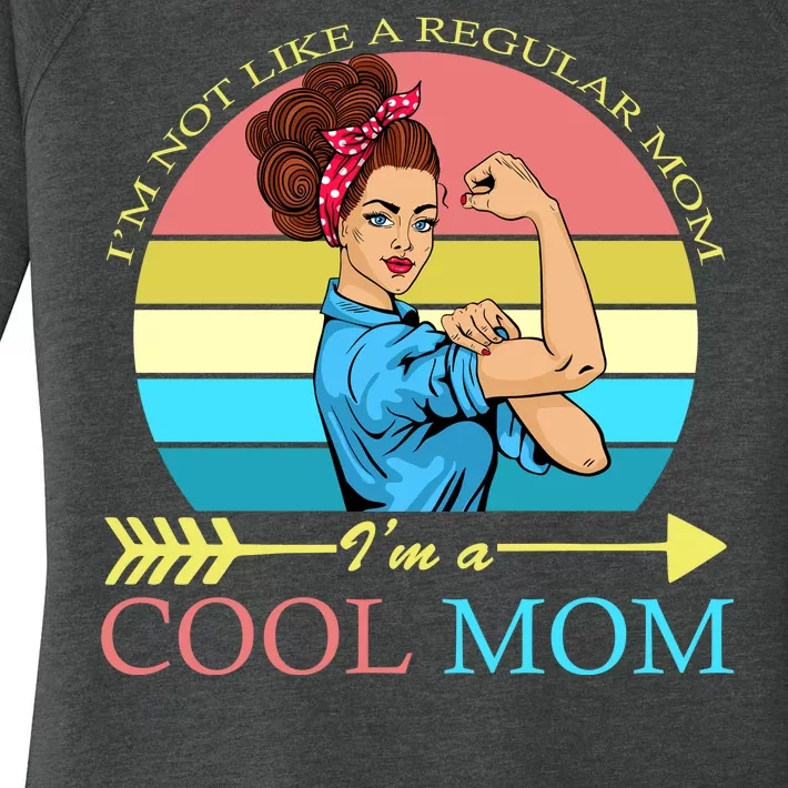 Retro I'm Not A Regular Mom I'm A Cool Mom Women's Perfect Tri Tunic Long Sleeve Shirt