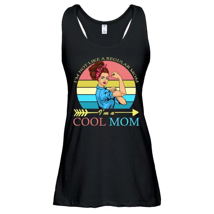 Retro I'm Not A Regular Mom I'm A Cool Mom Ladies Essential Flowy Tank