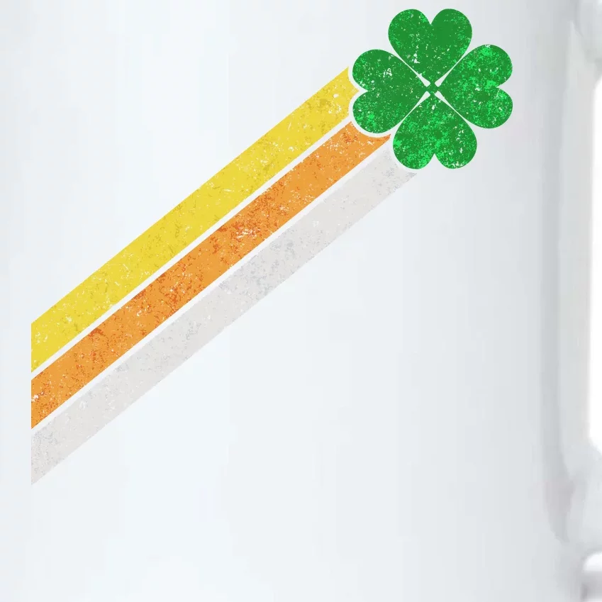 Retro Irish Clover Comet Black Color Changing Mug