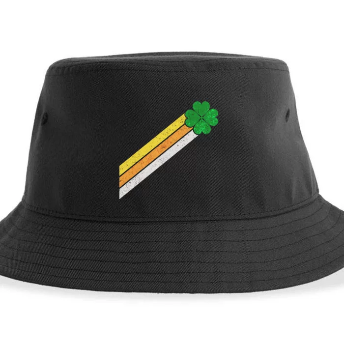 Retro Irish Clover Comet Sustainable Bucket Hat