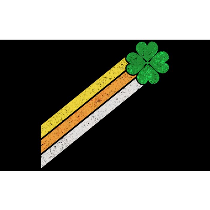 Retro Irish Clover Comet Bumper Sticker