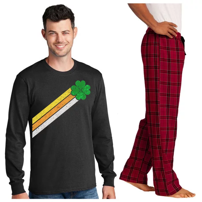 Retro Irish Clover Comet Long Sleeve Pajama Set