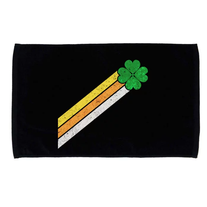 Retro Irish Clover Comet Microfiber Hand Towel