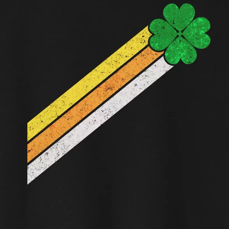 Retro Irish Clover Comet Women's Crop Top Tee