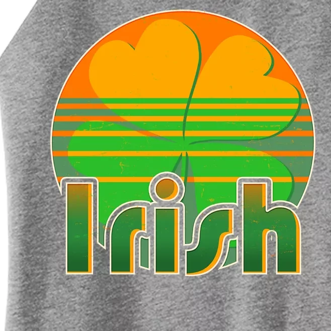 Retro Irish Shamrock Emblem Women’s Perfect Tri Rocker Tank