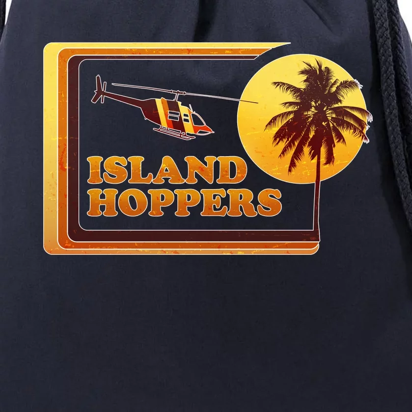 Retro Island Hoppers Drawstring Bag