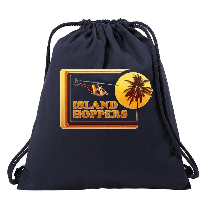 Retro Island Hoppers Drawstring Bag