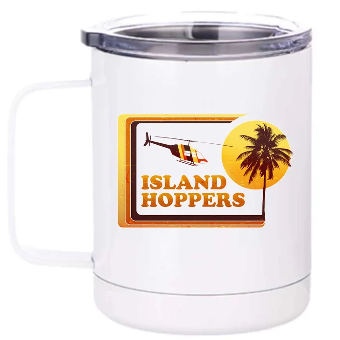 Retro Island Hoppers Front & Back 12oz Stainless Steel Tumbler Cup