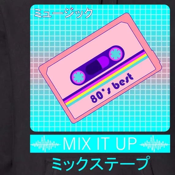 Retro Japanese Vaporwave Mix Tape Premium Hoodie