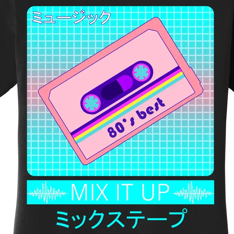 Retro Japanese Vaporwave Mix Tape Women's T-Shirt