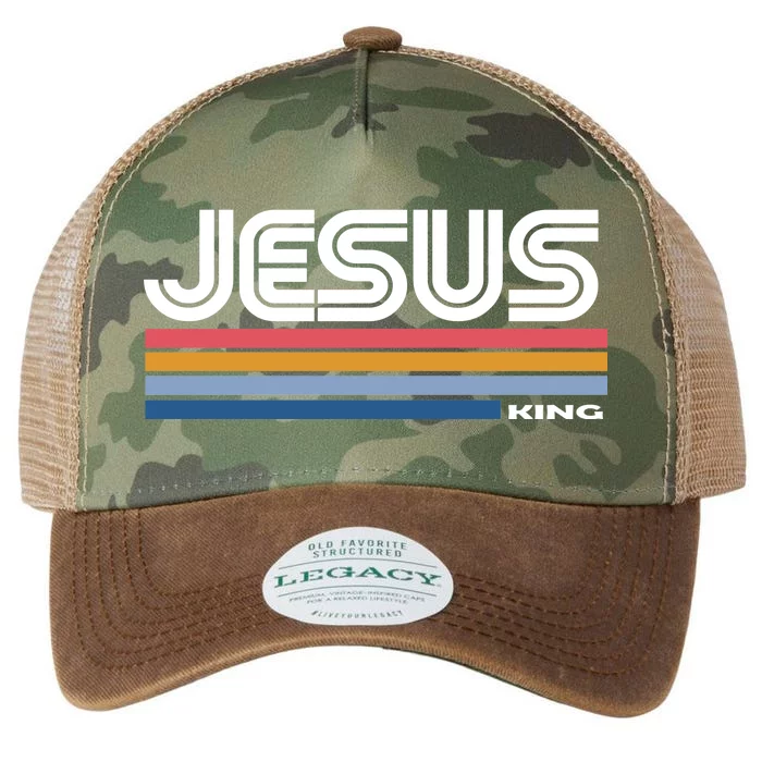 Retro Jesus King Legacy Tie Dye Trucker Hat