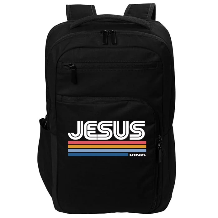 Retro Jesus King Impact Tech Backpack