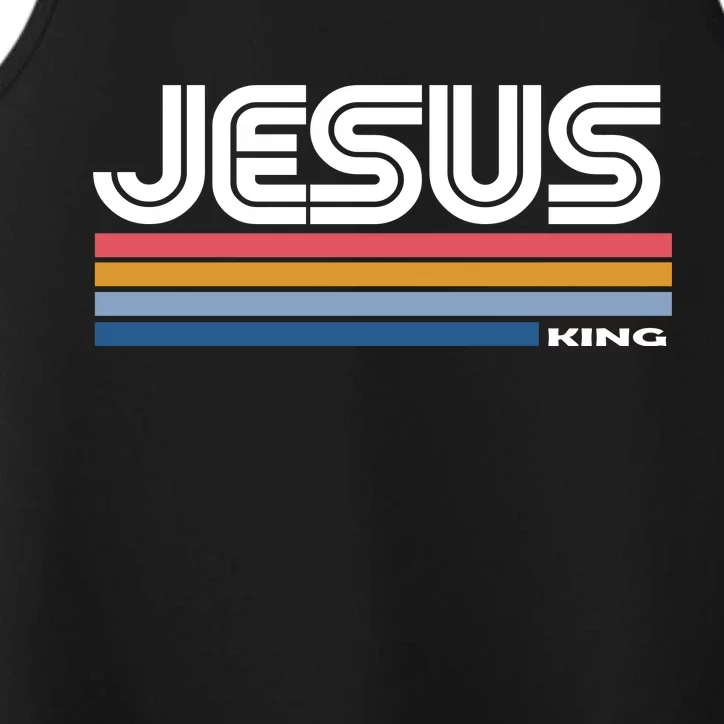 Retro Jesus King Performance Tank