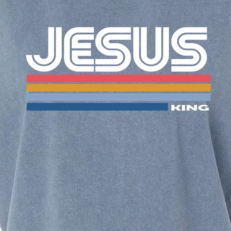 Retro Jesus King Garment-Dyed Women's Muscle Tee