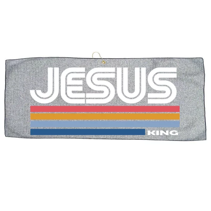 Retro Jesus King Large Microfiber Waffle Golf Towel