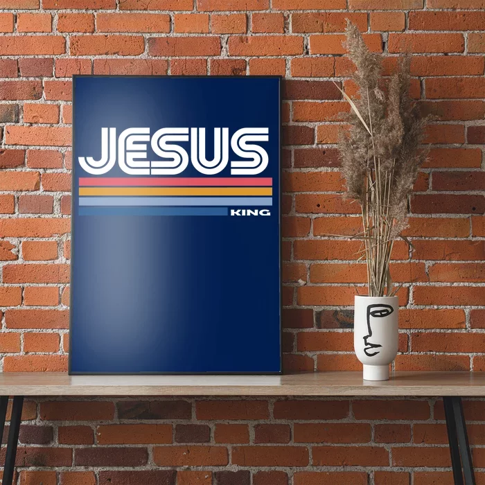 Retro Jesus King Poster