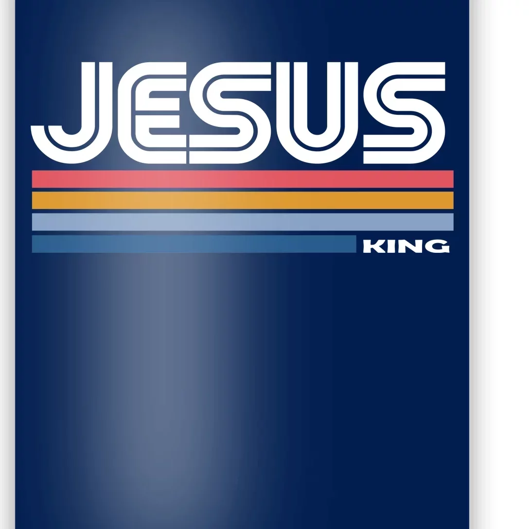 Retro Jesus King Poster