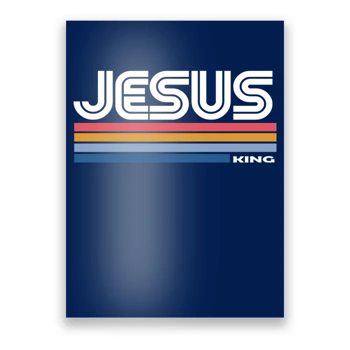 Retro Jesus King Poster