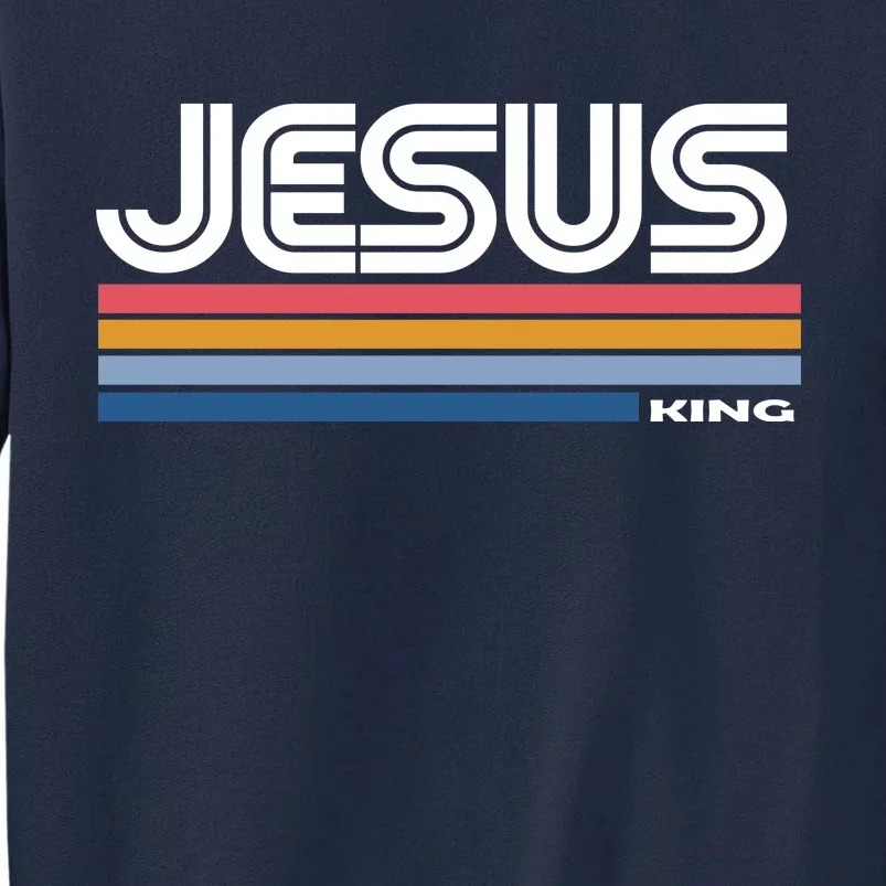 Retro Jesus King Tall Sweatshirt