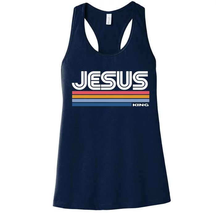 Retro Jesus King Women's Racerback Tank