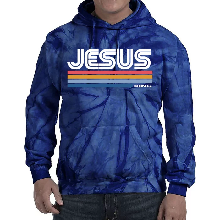 Retro Jesus King Tie Dye Hoodie