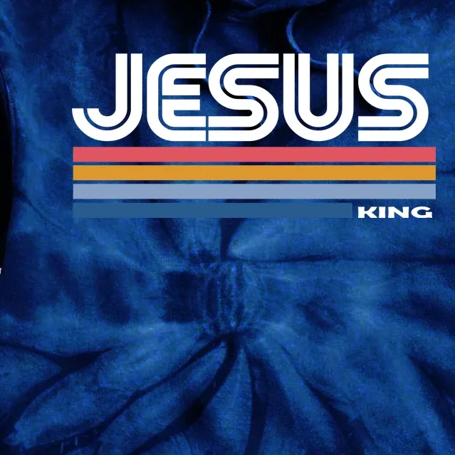 Retro Jesus King Tie Dye Hoodie