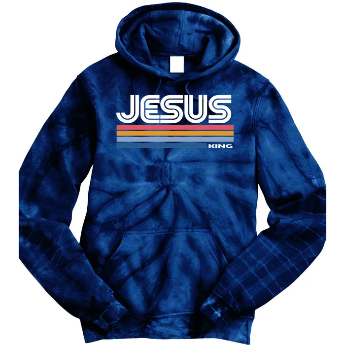 Retro Jesus King Tie Dye Hoodie