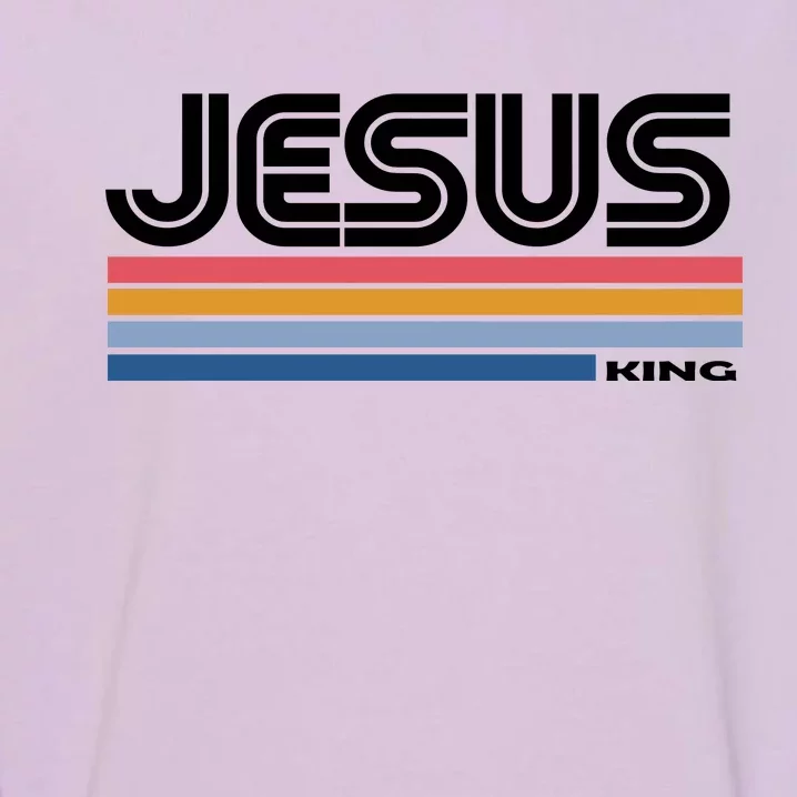 Retro Jesus King Garment-Dyed Sweatshirt