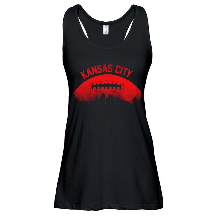 Retro Kansas City Football Skyline Ladies Essential Flowy Tank