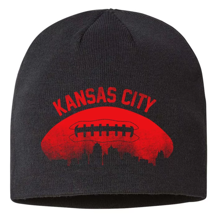 Retro Kansas City Football Skyline 8 1/2in Sustainable Knit Beanie