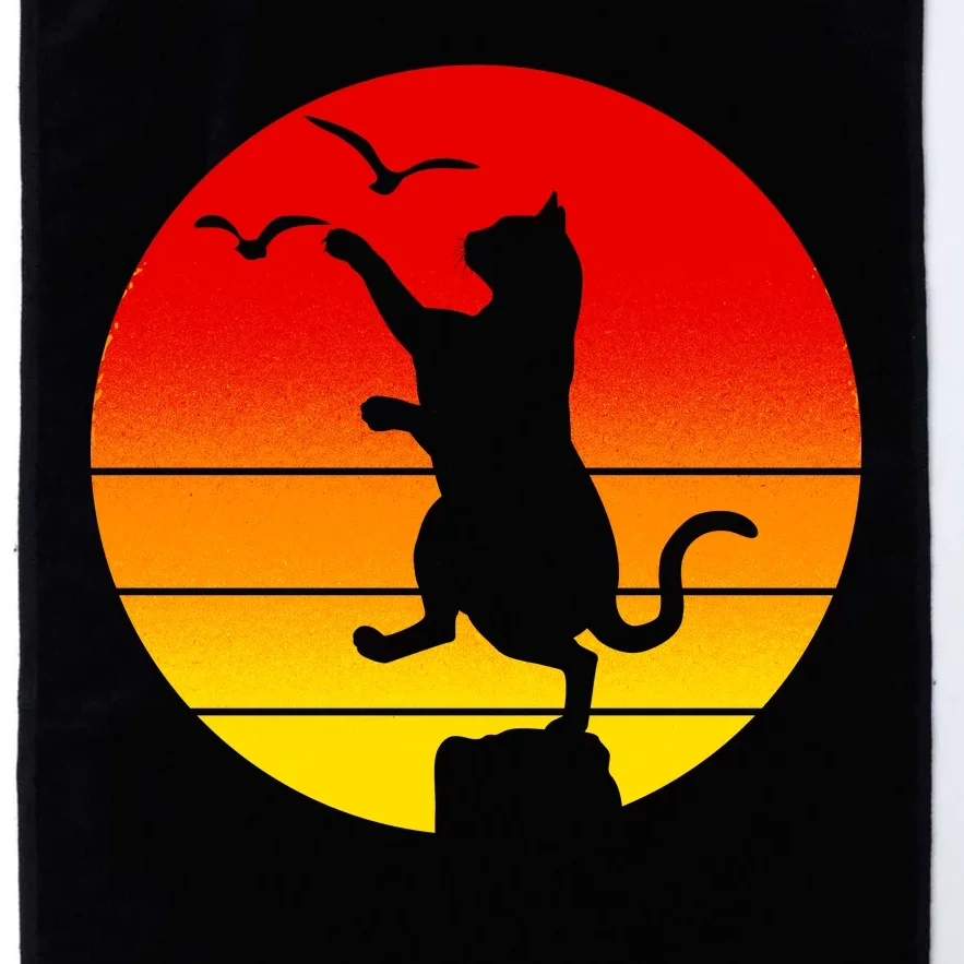 Retro Karate Cat 80's Movies Platinum Collection Golf Towel