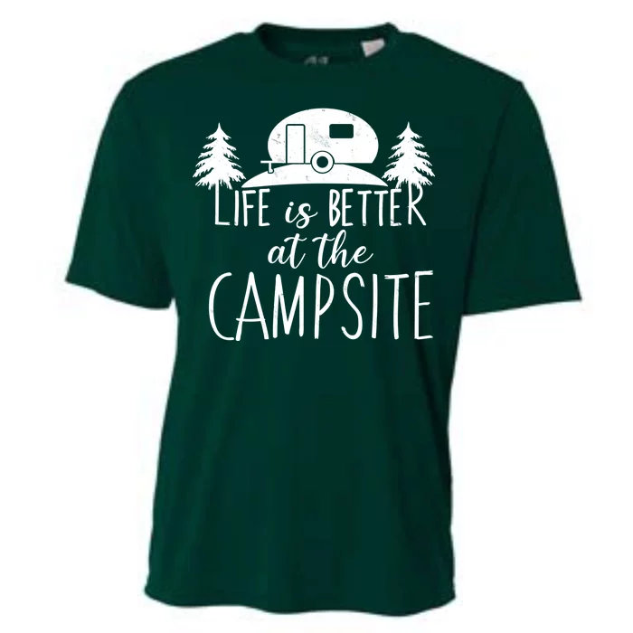 Retro Life is Better At The Campsite Cooling Performance Crew T-Shirt