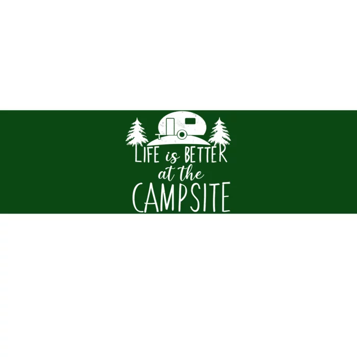 Retro Life is Better At The Campsite Bumper Sticker