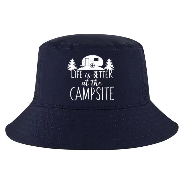 Retro Life is Better At The Campsite Cool Comfort Performance Bucket Hat