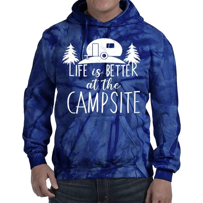 Retro Life is Better At The Campsite Tie Dye Hoodie