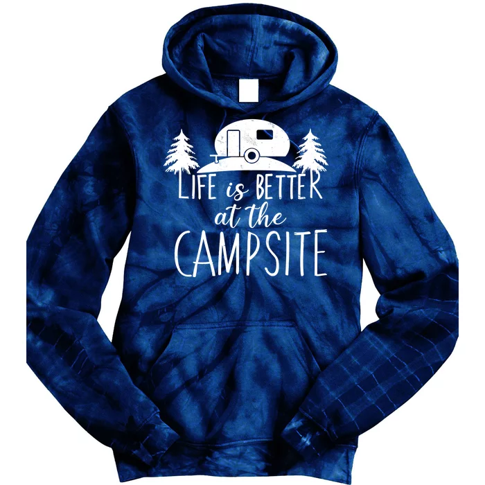 Retro Life is Better At The Campsite Tie Dye Hoodie