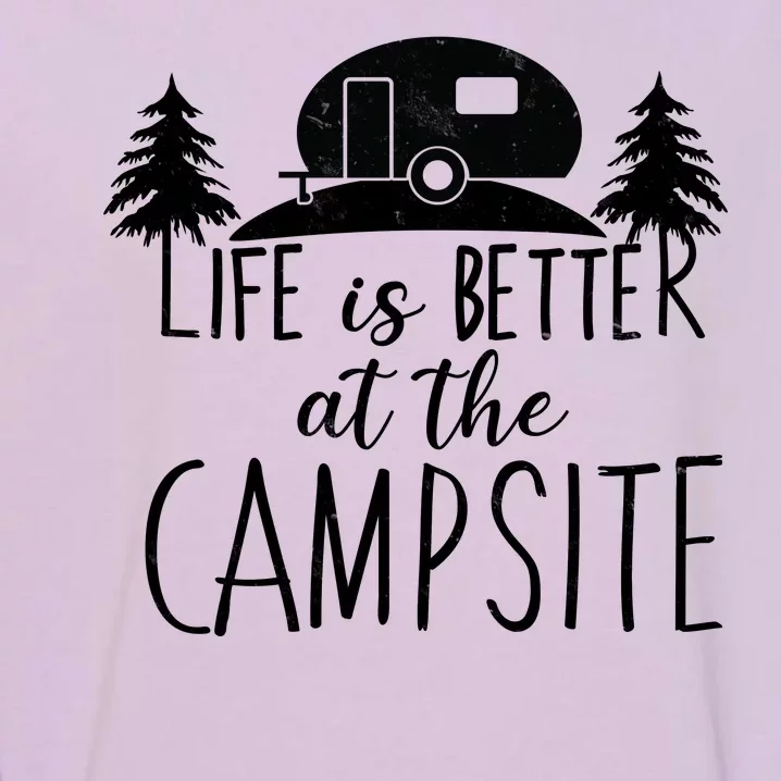 Retro Life is Better At The Campsite Garment-Dyed Sweatshirt