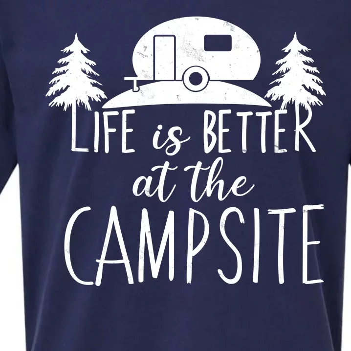 Retro Life is Better At The Campsite Sueded Cloud Jersey T-Shirt