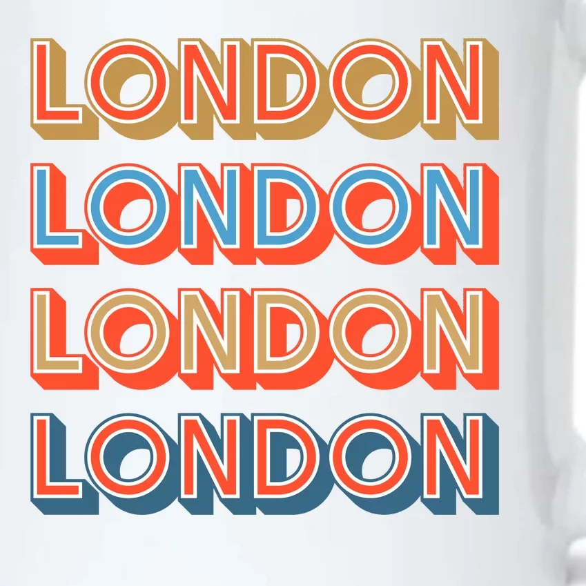 Retro London Black Color Changing Mug